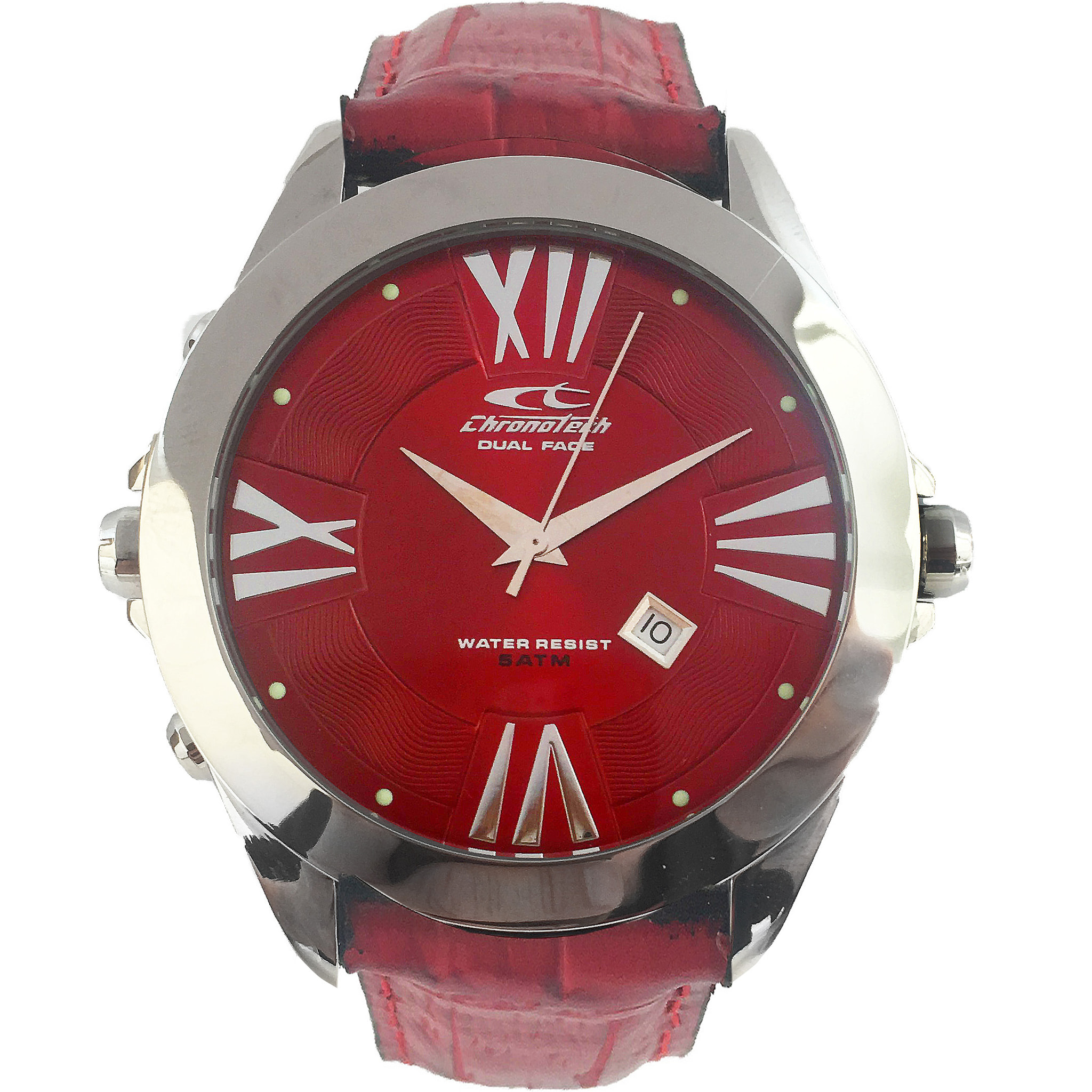 Reloj Chronotech CT7636L-02 Hombre Analogico Cuarzo con Correa de Piel