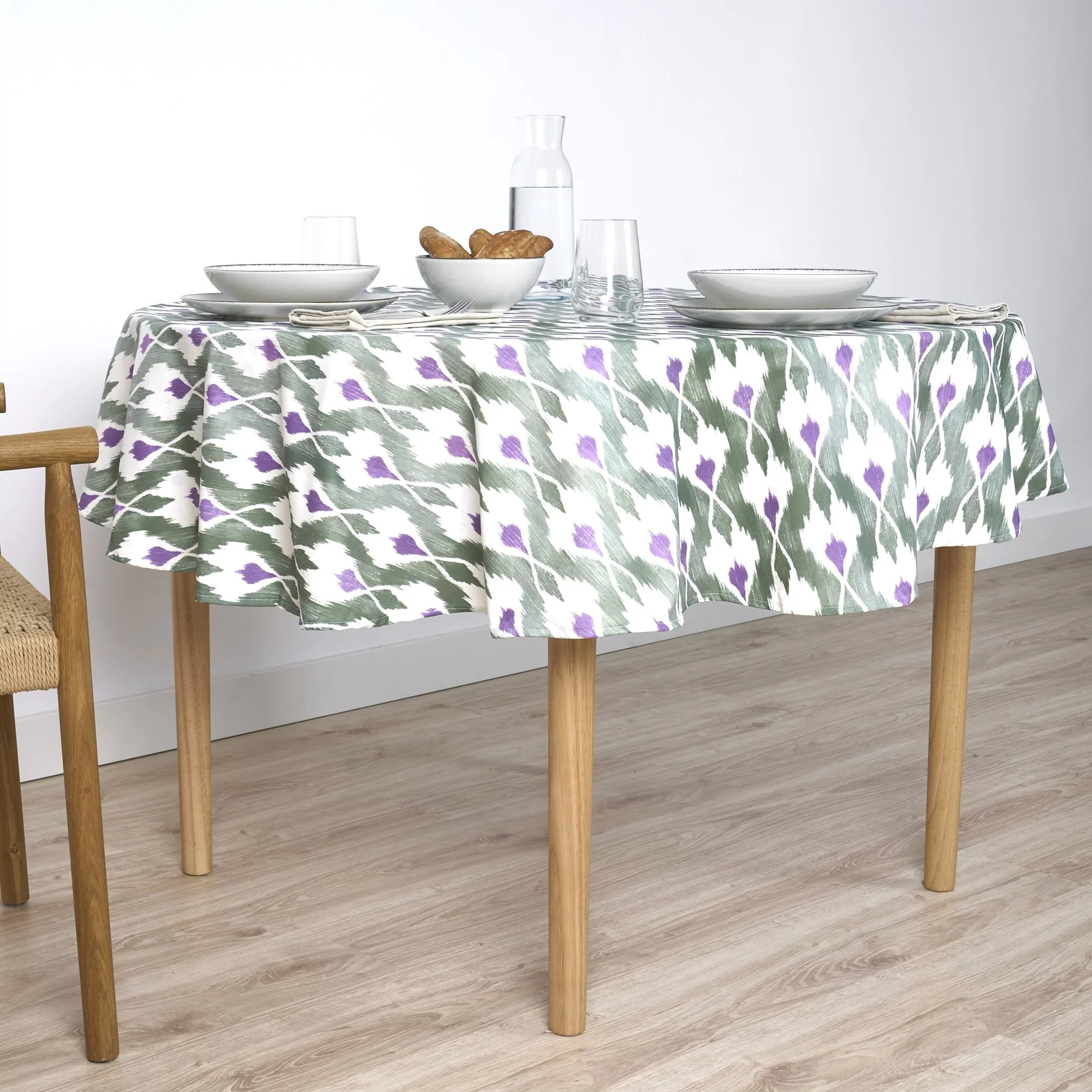 Nappe ronde anti-taches Tevy 924 6 Violet