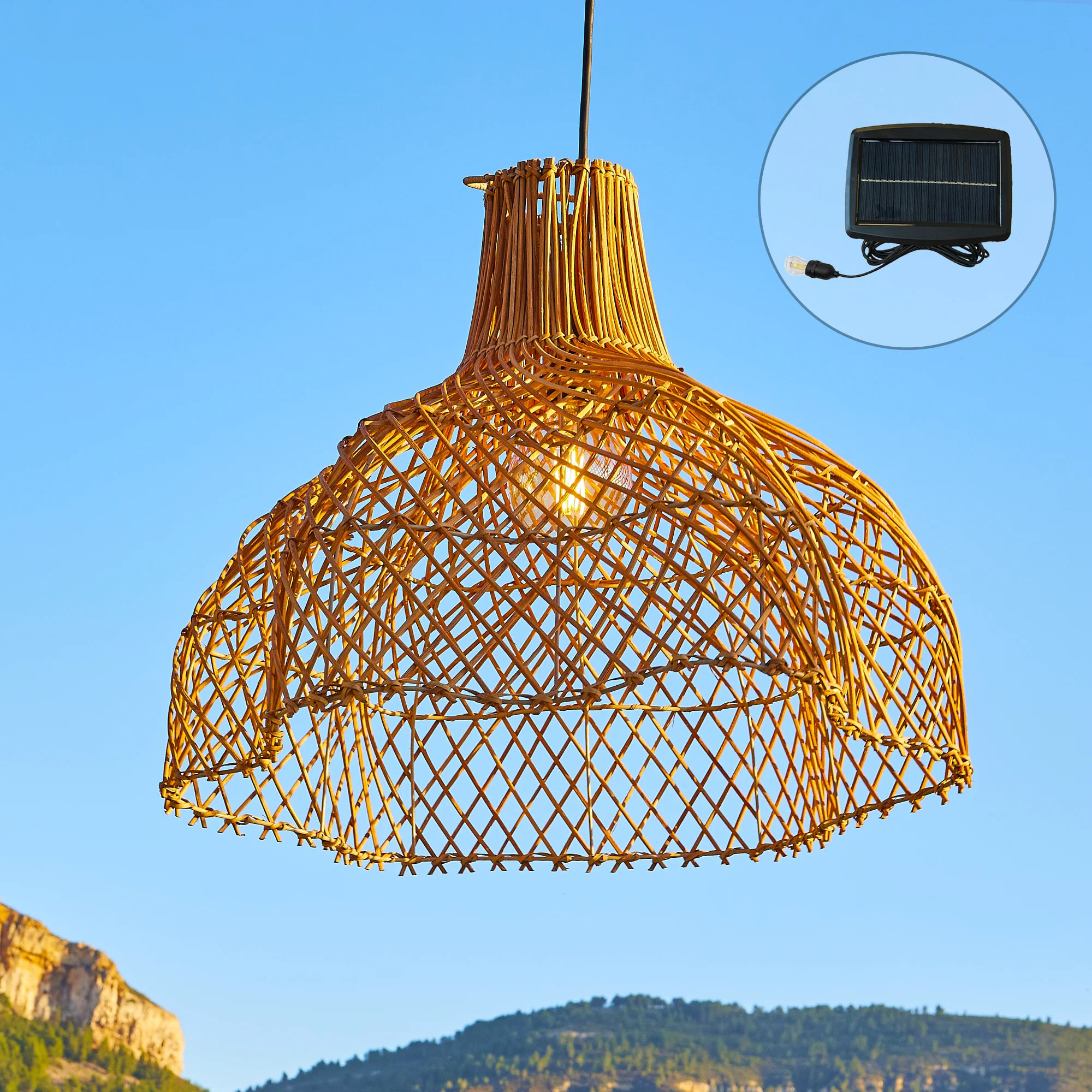 Suspension solaire bohème ARIA SOLAR D60 cm