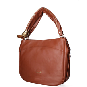 Borsa a spalla da donna - Modello Celeste Chic - 100% pelle - 39.5 x 32.0 x 15.0 cm