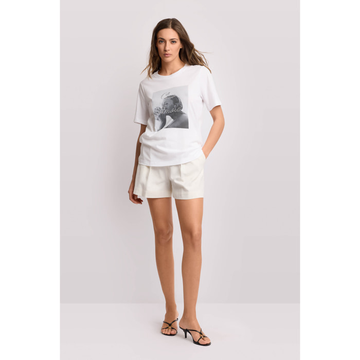 Kocca - T-shirt con stampa fotografica Donna, Stampa, Girocollo