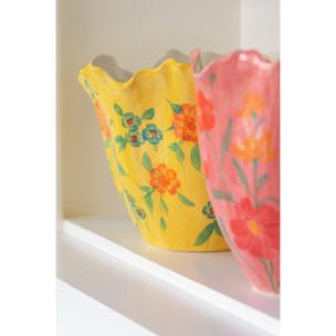 J-Line vase Alegria Fleurs - céramique - mix - Ø 30.5 cm