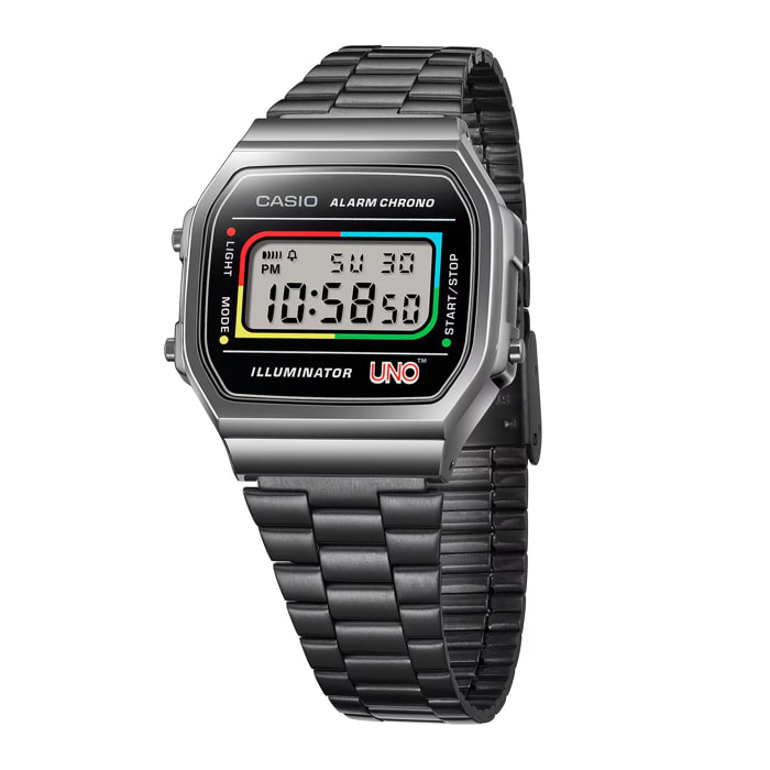 Reloj Casio A168WEUC-1AER Unisex Digital Cuarzo con Correa de Acero inoxidable