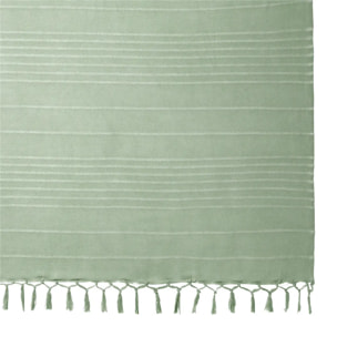 Jeté de lit Anjali 230x250 vert céladon en coton