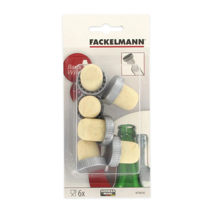 Lot de 12 bouchons de liège Fackelmann Bar Concept