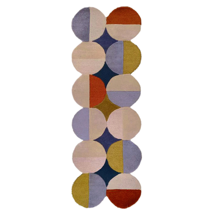 Tapis en laine de couloir MIA ELLIPSE