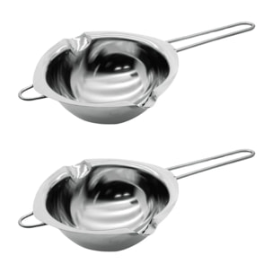 Ensemble de 2 Services à bain marie 26 cm pour chocolat Zenker