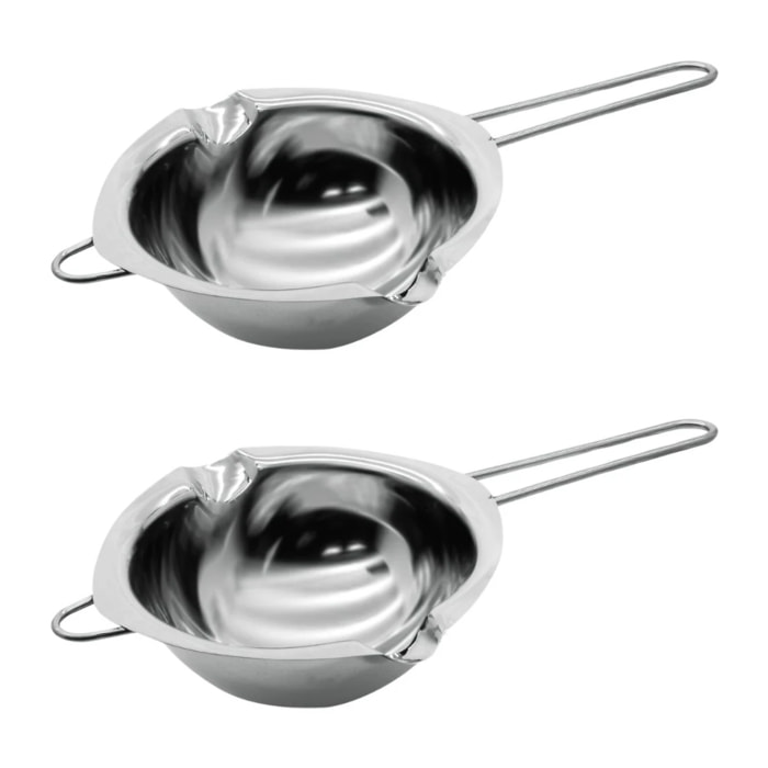 Ensemble de 2 Services à bain marie 26 cm pour chocolat Zenker