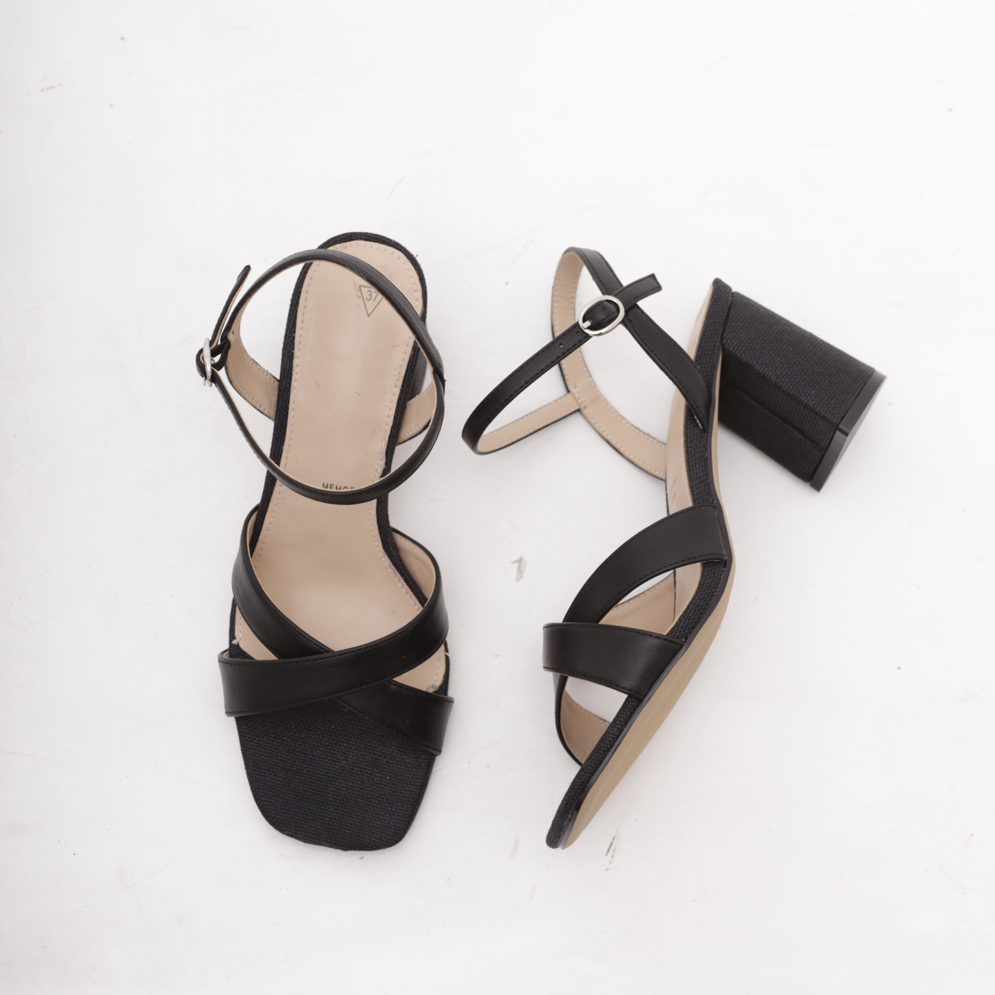 SANDALO INCROCIO CHOCOLA' NERO