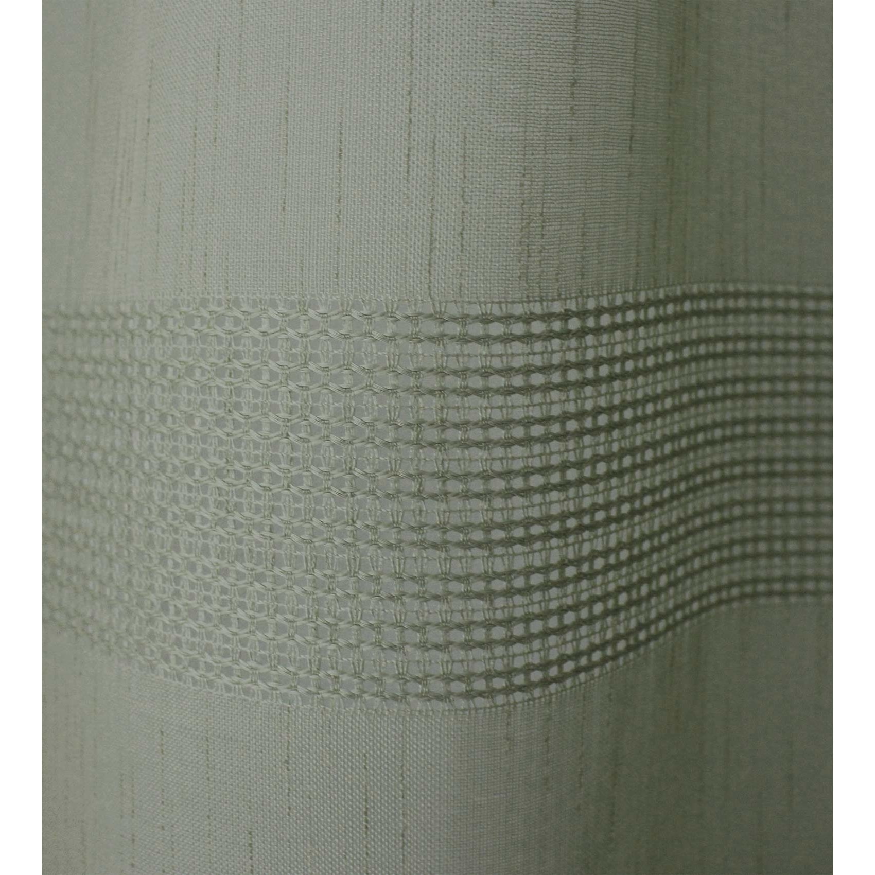 Voilage bohème à bandes ajourées - Sauge