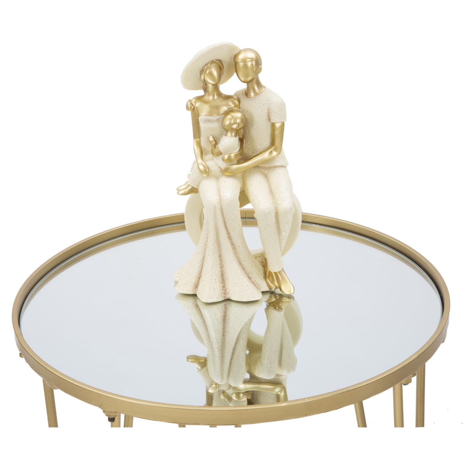 TAVOLINETTO DA CAFFE' GLAM GOLD/MIRROR CHARME1921 DORATO