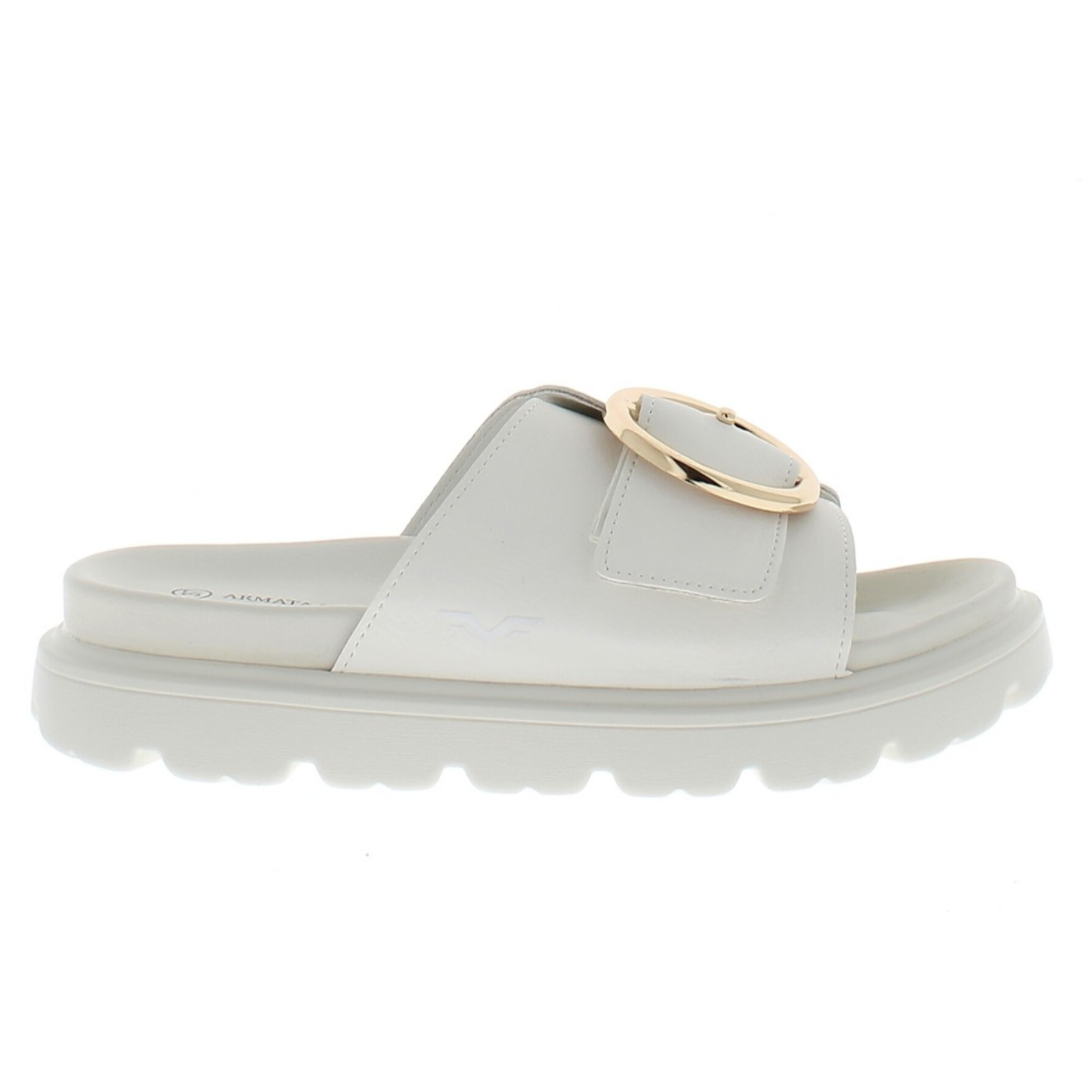 Armata di Mare Scarpe Donna Ciabatte con Fibbia in Metallo AMD S51H01 White