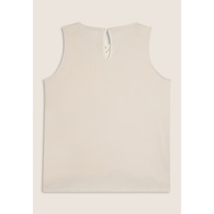 Canotta con fondo svasato e fronte Sangallo