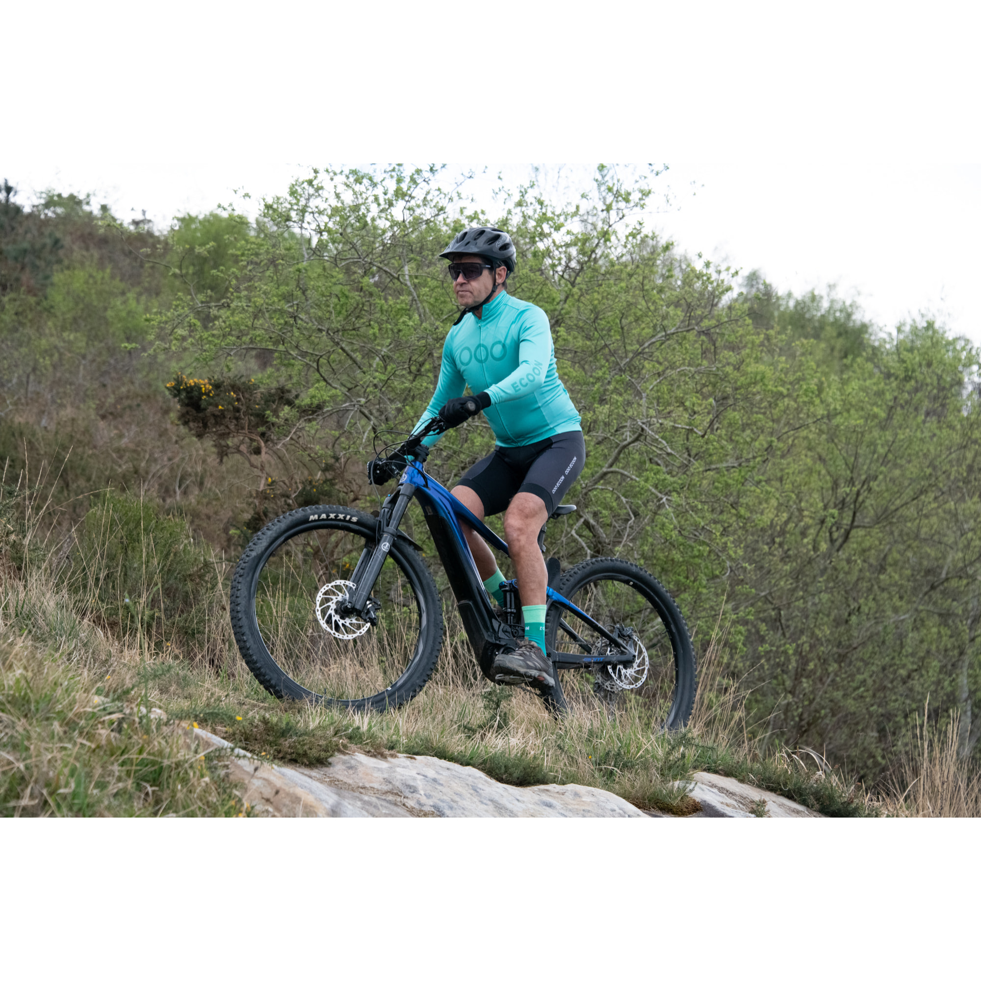 Calcetines de ciclismo unisex ECOON Marsous - Verde