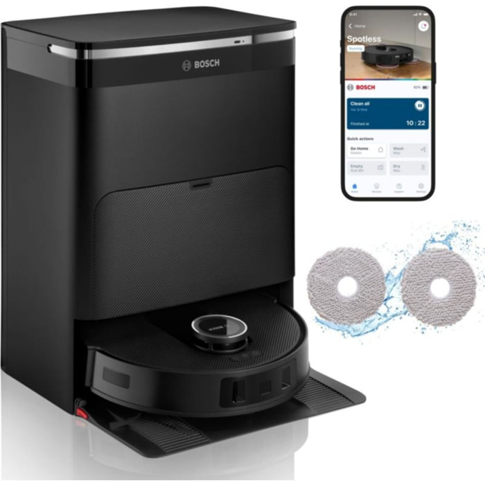 Robot Aspirateur Laveur BOSCH Spotless Max Noir