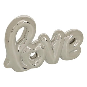 Mot à poser Love L. 21,4xP. 4xH. 14cm céramique assorti