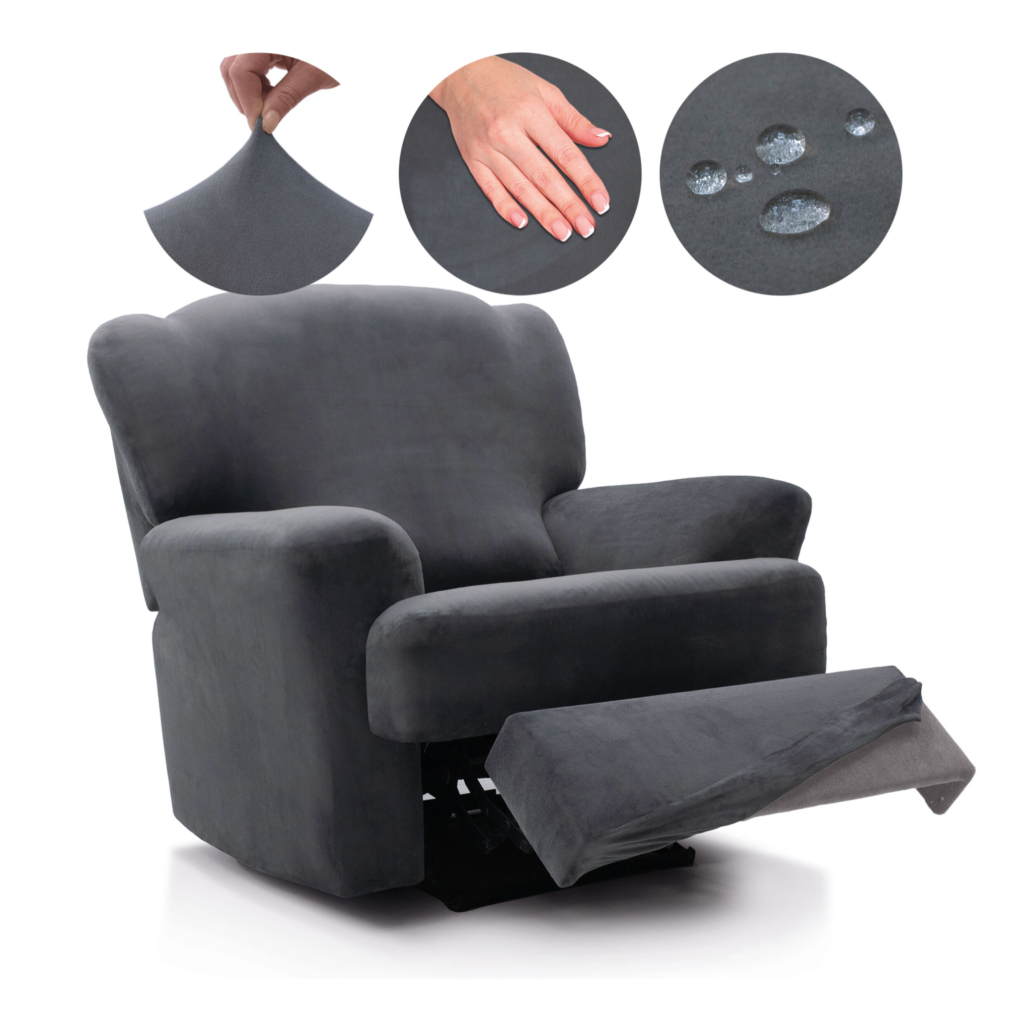 Funda TERCIOPELO ANTIMANCHAS Multi elástica para RELAX modelo VERONICA