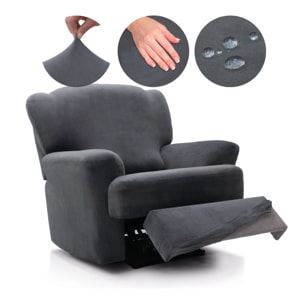 Funda TERCIOPELO ANTIMANCHAS Multi elástica para RELAX modelo VERONICA