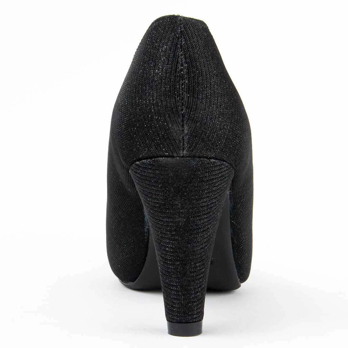 Zapato De Tacón - Negro - Altura: 8 Cm