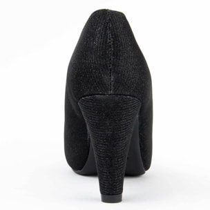 Zapato De Tacón - Negro - Altura: 8 Cm