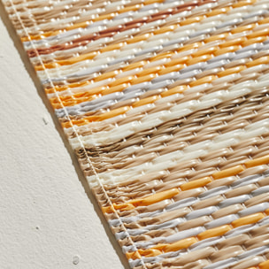 CAPRI - Tapis d'extérieur à motif rayure dégradée - Beige