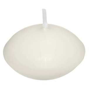 6 bougies parfumées "Many" D4,5cm blanc