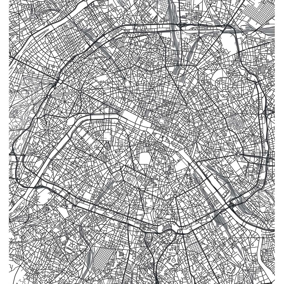 Affiche graphique paris france Affiche sous cadre bois