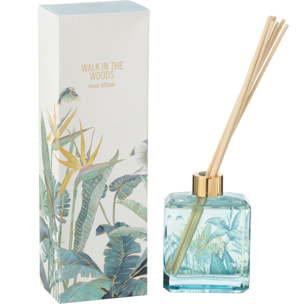 J-Line bâtonnets parfumés Walk In The Woods - Woody Blush - bleu - 180 ml