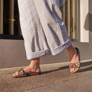 Sandalia BABUNKERS MARRON