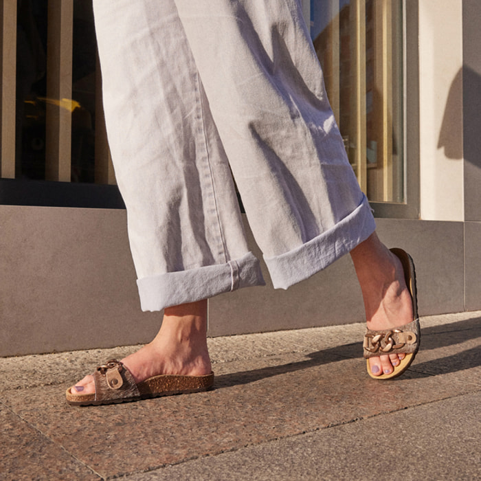 Sandalia BABUNKERS MARRON