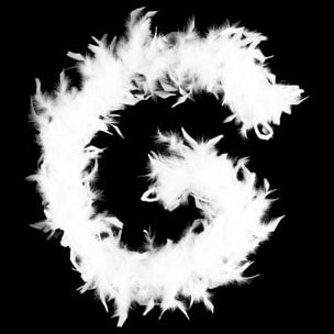 Boa plumes 1,8m 45 gr blanc