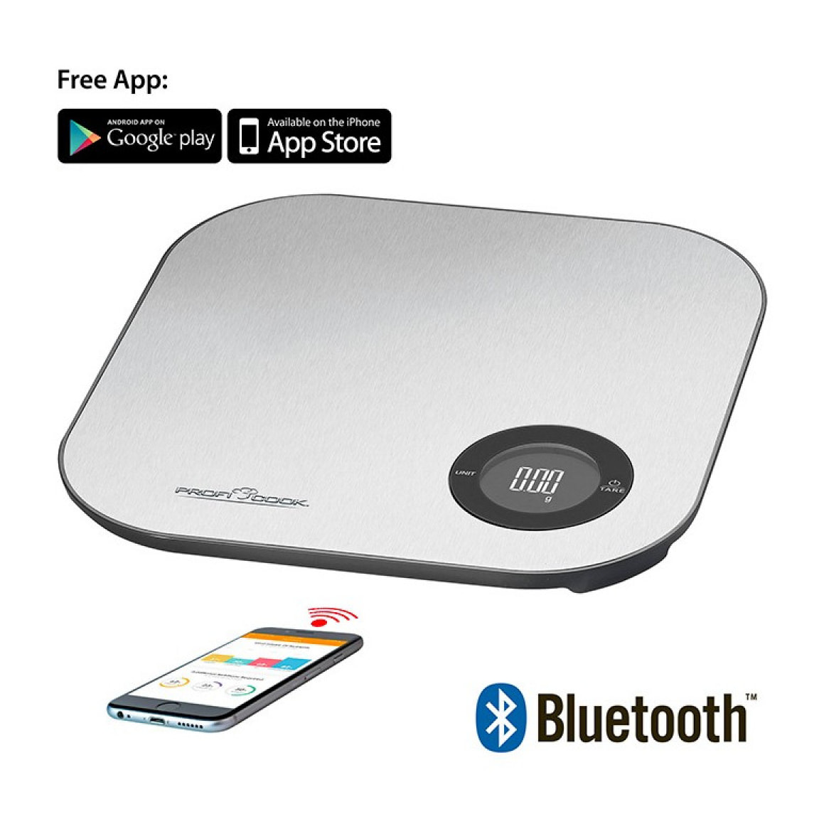 Balance de cuisine Bluetooth Proficook PC-KW 1158