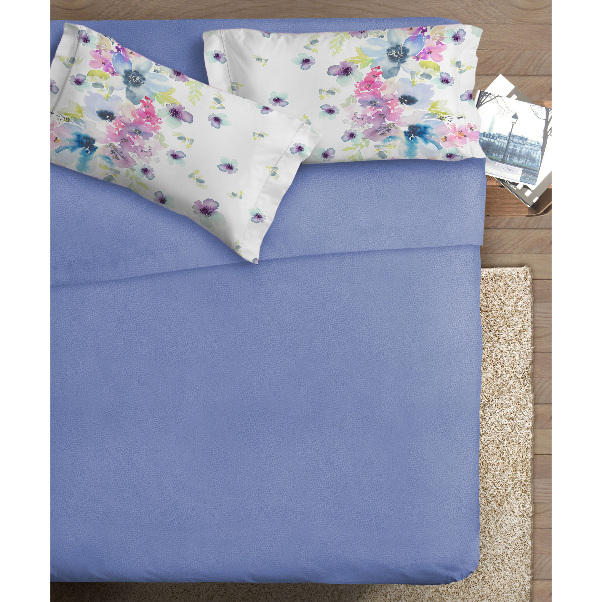 Completo letto fotografico Fine-Art IPERSAN Puro Cotone Primavera