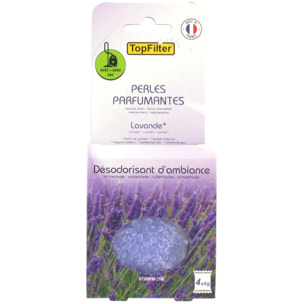 Lot de 4 sachets de perles parfumantes pour aspirateur odeur lavande TopFilter