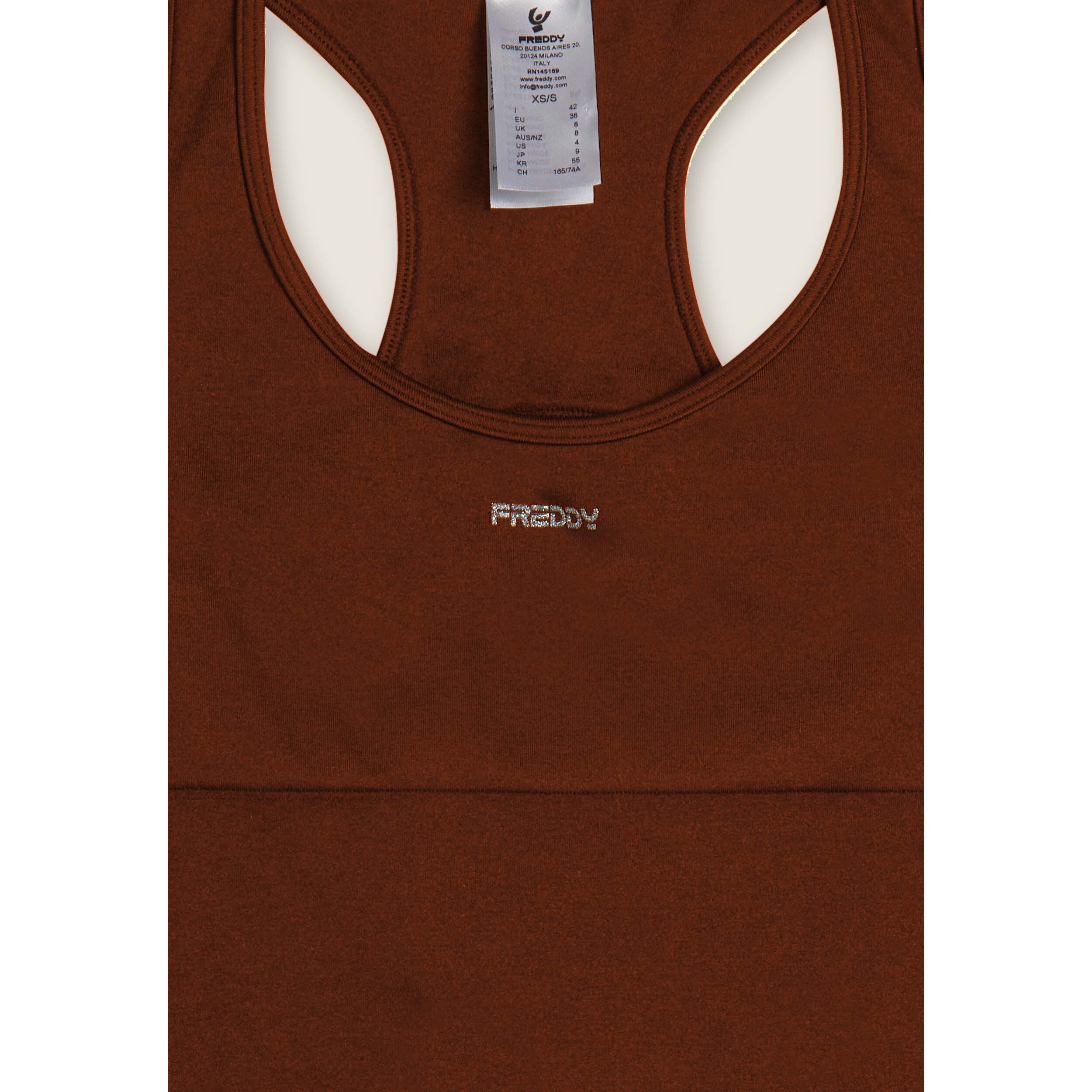 Tuta jumpsuit seamless con schiena scoperta e cuciture shaping