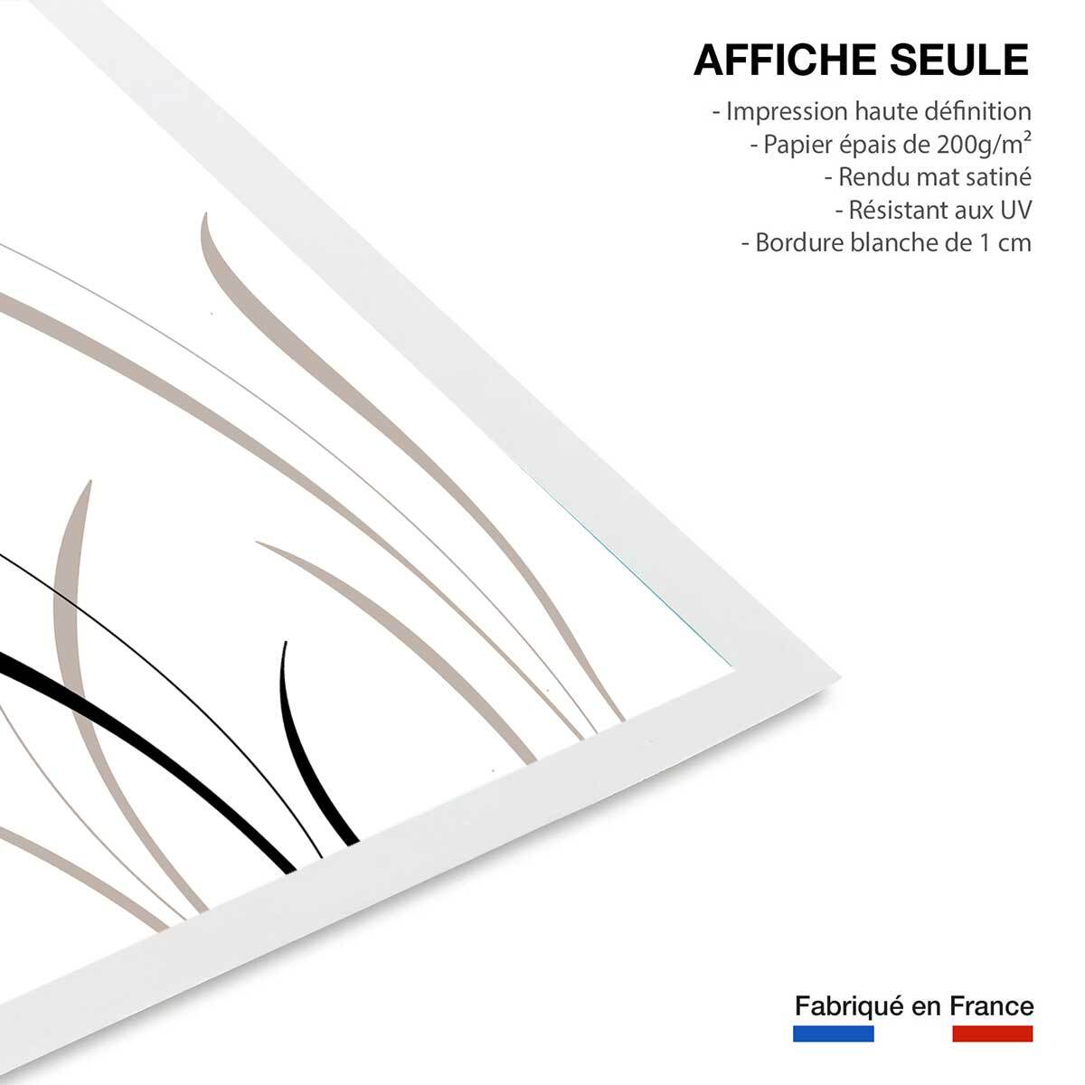 Affiche  scandi blés Affiche seule