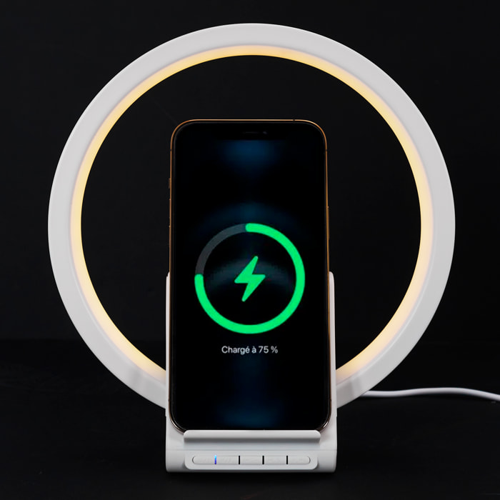 Lampe Chargeur Induction Enceinte 5w