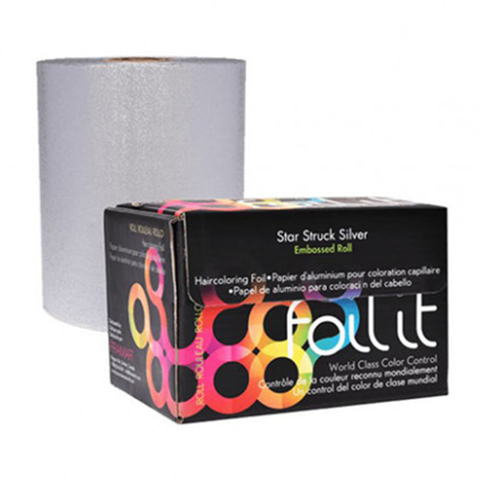 FRAMAR Star Struck Silver Embossed Roll Stagnola Medium 100,6mt