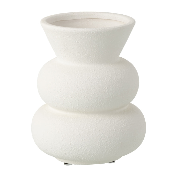 J-Line Vase Cône - céramique - blanc