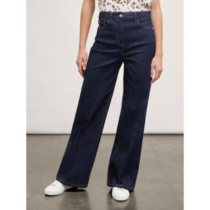 Motivi - Jeans wide leg modello Lila - Blu