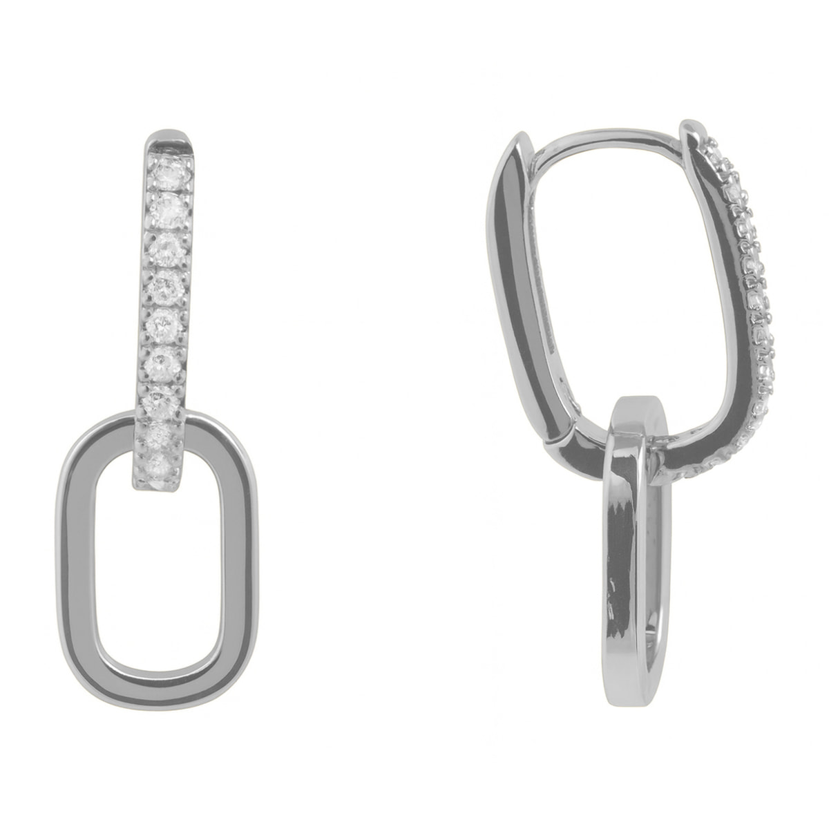 Pendientes acabado en Plata de Ley 925