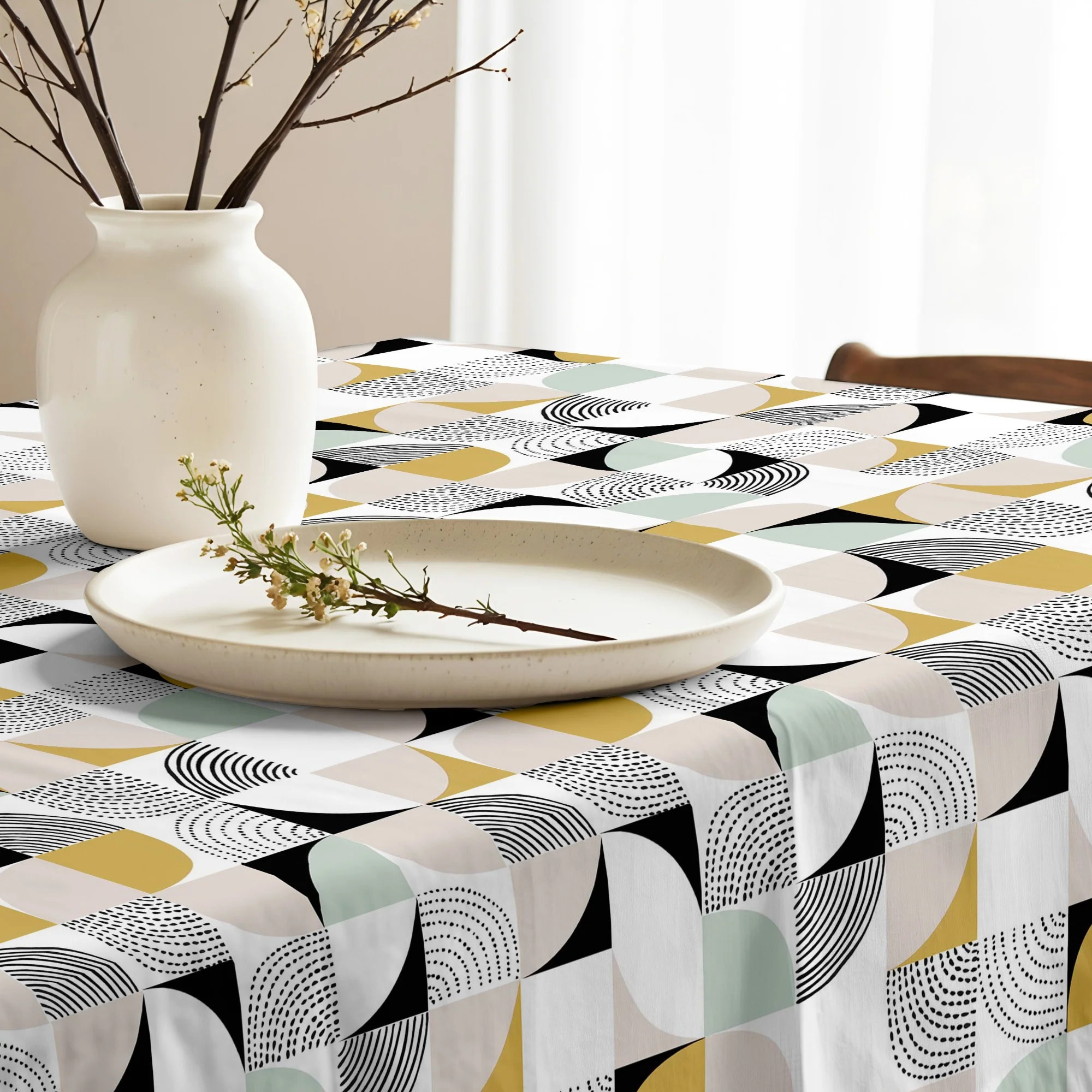 Nappe enduite P20 - 100% coton - traitement antitaches - Multicolore