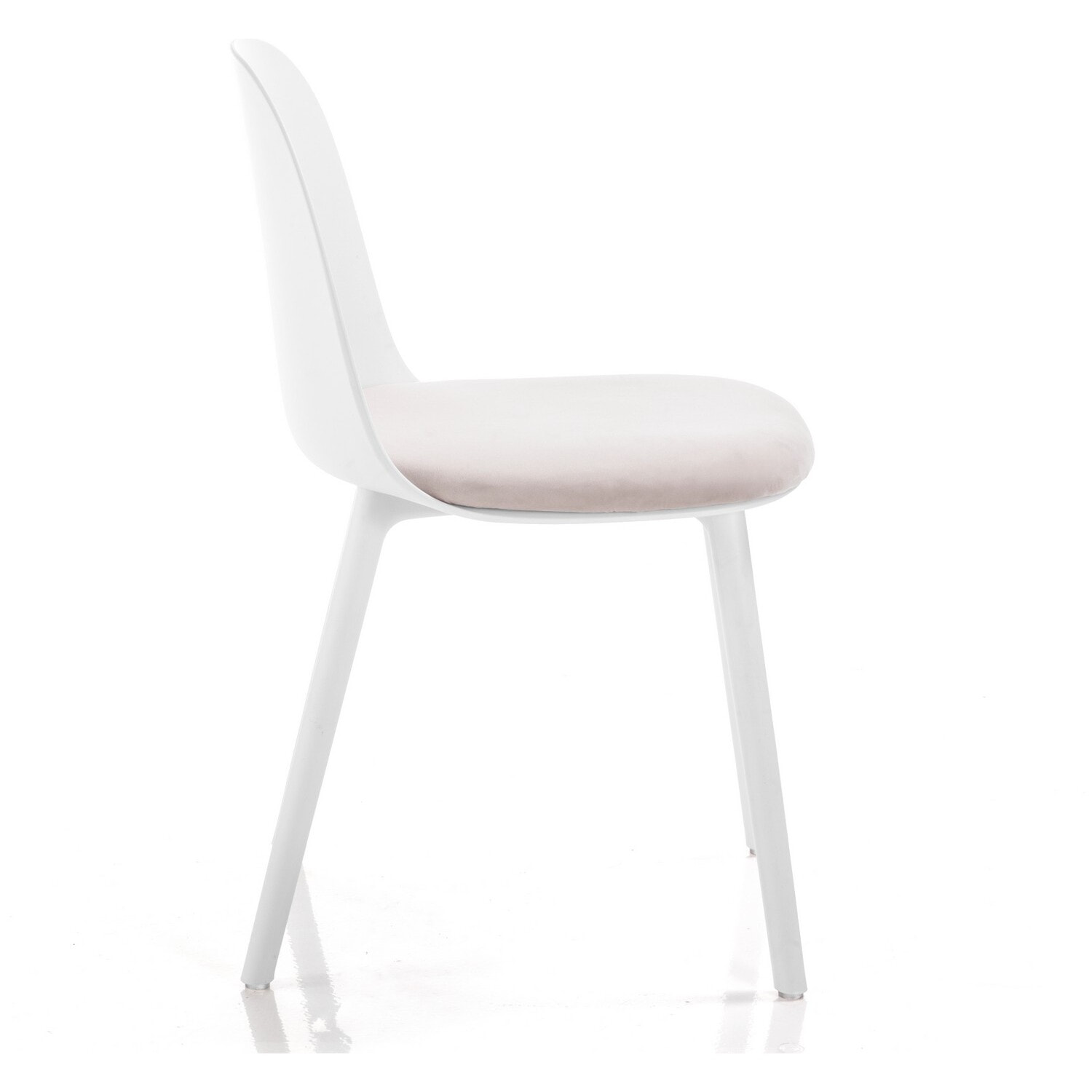 Tomasucci Lot de 4 Chaises JADE BLANCHE