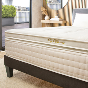 Matelas Empereur, Soutien Ferme, 33 cm, Gel & Mémoire de Forme, Fabrication Française, Déhoussable
