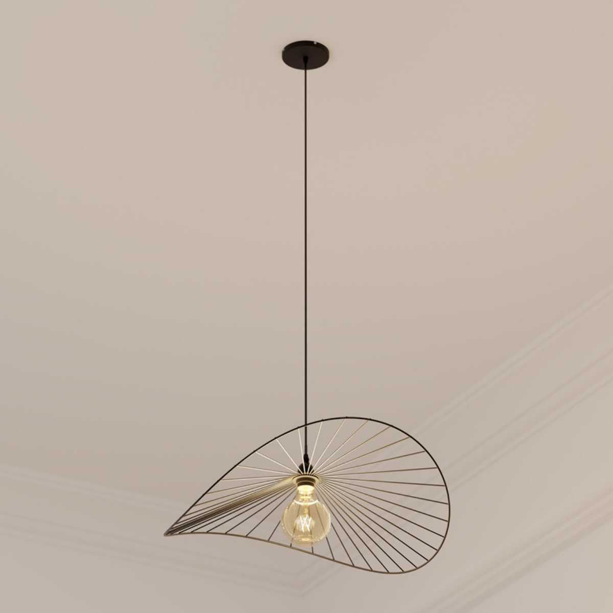 Suspension "Adelia" D58cm noir