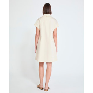 Abito camicia a maniche corte