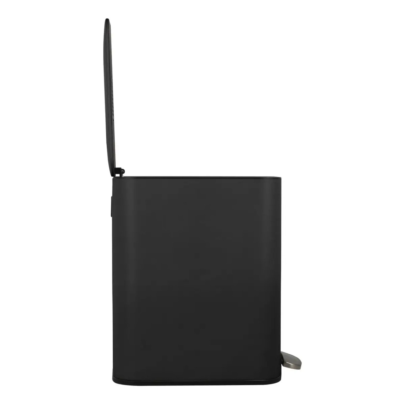 Poubelle slim rectangulaire à pédale Delta 20L noir