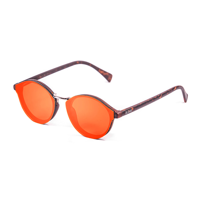 Gafas de sol OCEAN LOIRET - Carey mate / Plana revo roja