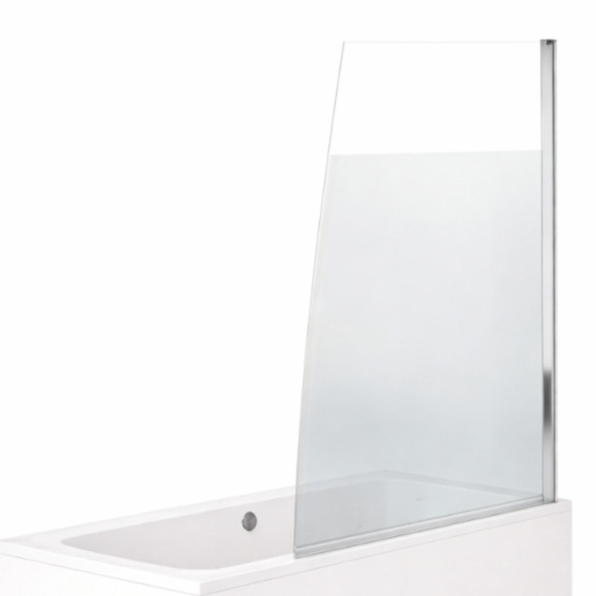 Baignoire droite 170 X 75 Elise acrylique + pare bain volet droite + tablier en angle + vidage