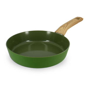 Poêle 20cm avec revêtement céramique vert - tous feux COLORAMA